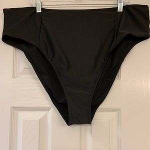 Plus Black Bikini Bottoms